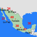 Pronóstico mar, 23-04 México