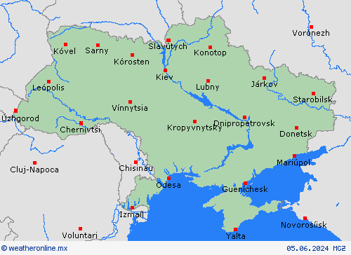  Ucrania Europa Mapas de pronósticos