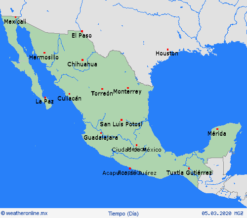 visión general  México Mapas de pronósticos