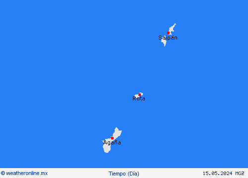 visión general Islas Marianas Oceanía Mapas de pronósticos