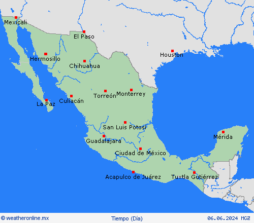visión general México Norteamérica Mapas de pronósticos