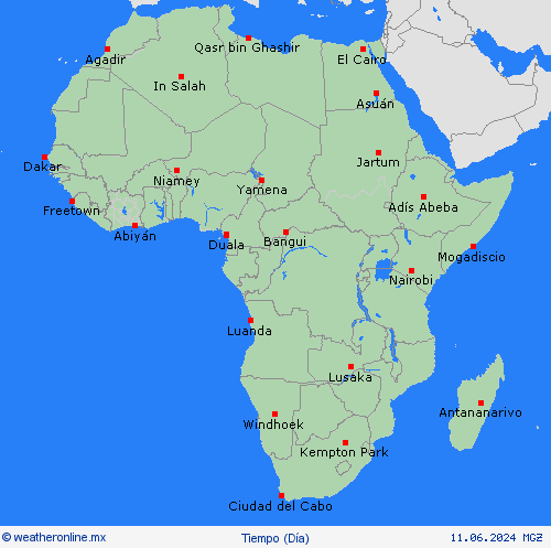 visión general  África Mapas de pronósticos